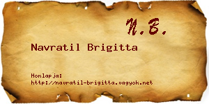 Navratil Brigitta névjegykártya